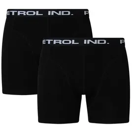 Petrol Industries Boxershorts schwarz/weiß L 2er Pack