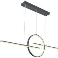 GLOBO BARRAL Hängeleuchte Metall Graphit, LED