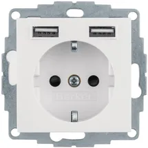 Berker USB-Steckdose 1 St. Weiß