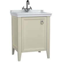 Vitra Waschtischunterschrank 1 Tür 64,5 x 88 x 53 cm Elfenbein Matt/Weiß Hochglanz