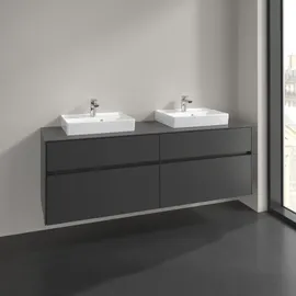 Villeroy & Boch Waschtischunterschrank 4 Auszüge 160 x 54,8 x 50 cm Schwarz