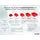 Proregal Wandleiste mit 4x Rote Sichtlagerbox 3.0 mit Abdeckung | HxBxT 12,6x60,5x23,6cm | Wandhalterung, Kleinteileaufbewahrunghalterung