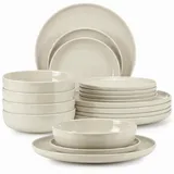 konsimo® VICTO Tafelservice 18-tlg. beige/braun