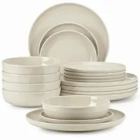 konsimo® VICTO Tafelservice 18-tlg. beige/braun