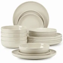 konsimo® VICTO Tafelservice 18-tlg. beige/braun