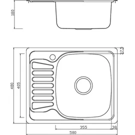 stabilo-sanitär Alfa 2R 0 x 0 cm Schwarz