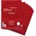 Herlitz Briefblock A4 kariert Rot