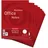Herlitz Briefblock A4 kariert Rot