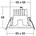 Einbauleuchte 1er Pack quadratisch 3500K 7W