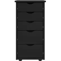 vidaXL Sitzbank Schrank Schwarz 34 x 39 x 61,5 cm