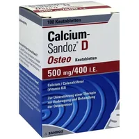 Calcium Hexal Calcium-Sandoz D Osteo 500 mg Kautabletten 100 St.