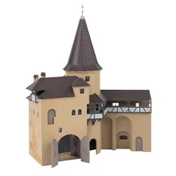 Faller Pulverturm mit Wehrgang, HO (1:87), Mehrfarbig