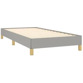 vidaXL Bettgestell 100 x 200 cm Hellgrau