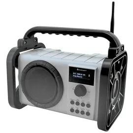 Soundmaster DAB80SG Baustellenradio mit DAB+/UKW Bluetooth Akku