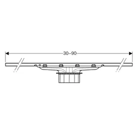 Geberit CleanLine30 Duschrinne, 30-90cm (ablängbar), 154501KS1 154501KS1