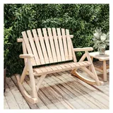 vidaXL Garten-Schaukelbank 123 x 96 x 102 cm Beige