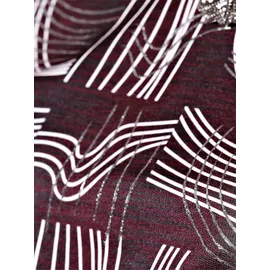 CREATION L Druck-Shirt in burgund-ecru-gemustert | Gr.: 48