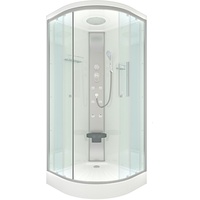 Duschkabine Fertigdusche Dusche Komplettkabine D10-00T0-EC 80x80 cm mit 2K Scheiben Versiegelung