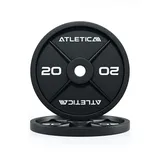 ATLETICA Iron Plates, Gusseisen Hantelscheiben, 2 x 20kg, Ø 50 mm