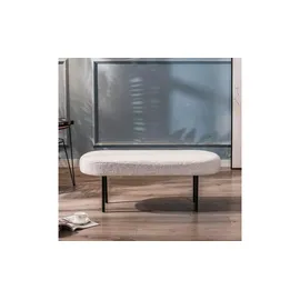 Möbel Kraft Sitzbank Weiß 100 x 38 x 35 cm