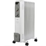 BIMAR Ölradiator mit 9 Rippen 2000W - Weiß, Grau