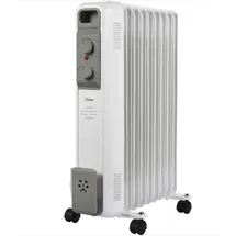 BIMAR Ölradiator mit 9 Rippen 2000W - Weiß, Grau