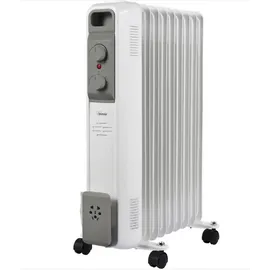 BIMAR Ölradiator mit 9 Rippen 2000W - Weiß, Grau