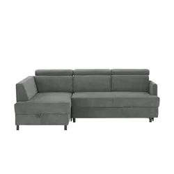 Ecksofa  Fabienne ¦ grau ¦ Maße (cm): B: 228 H: 81 T: 158