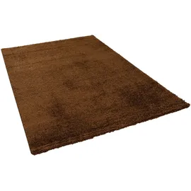 Pergamon Aloha Hochflorteppich 60 x 110 cm Braun