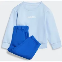 Adidas Kinder, Trainingsanzug LIN JOG JE1381 92 - Globlu/White