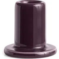 HAY Stabkerzenhalter Tube S Steingut Bordeaux