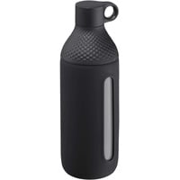 WMF Waterkant Glas 500ml, Borosilikatglas, Trinkflasche mit Schutzhülle, Glasflasche Kohlensäure geeignet, Drehverschluss, auslaufsicher