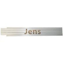 Heka Zollstock Jens 2 m, weiß