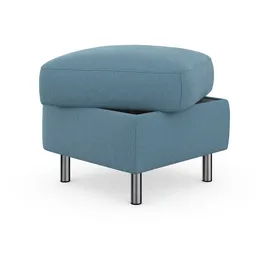 sit&more Stauraumhocker Sinatra Kunststoff 58 x 48 x 58 cm Blau