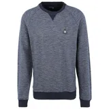 Blend Longpullover BLEND "Sweatshirt BHKuna", Herren, Gr. M, blau (marineblaus), Obermaterial: 70% Baumwolle CO. 30% Polyester PES., Pullover Longpullover