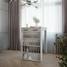 Vicco Bartisch 67 x 100 cm Weiß/Sonoma
