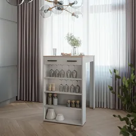 Vicco Bartisch 67 x 100 cm Weiß/Sonoma