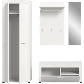 OTTO home AOSTA Garderobenschrank 184 x 35 x 191 cm weiß
