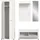 OTTO home AOSTA Garderobenschrank 184 x 35 x 191 cm weiß