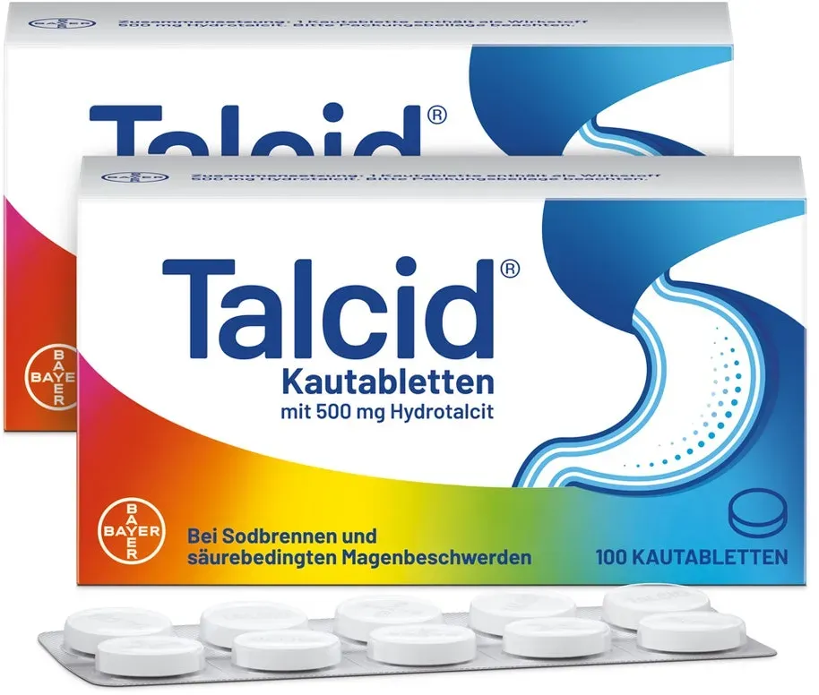 Talcid Kautabletten Doppelpack 2X100 St