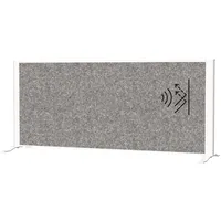 Maul Akustik-Tischtrennwand MAULconnecto 9851202, dunkelgrau 120,0 x 50,0 cm