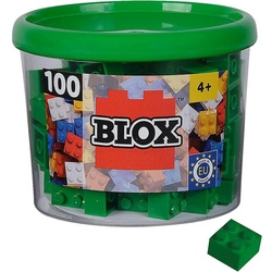 Androni Spielbausteine Blox 4er Bausteine 100 Stück Grün, Konstruktionsspielzeug Bauklötze grün