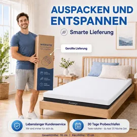 Arensberger SARA Gelschaum Matratze 90 x 200 cm H3