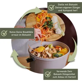 Skaza Exceeding Expectations Skaza Biomülleimer Bokashi Essential 2er Set (Hellgrau)