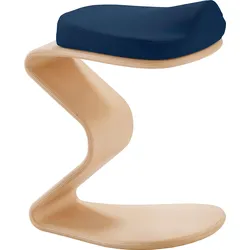 Sitzhocker MAYER SITZMÖBEL "1180", blau (dunkelblau), B:30cm H:46cm T:33cm, 100% post-consumer recyceltes Polyester, Hocker, NEST NATURE Hocker small mit 3D-/Komfortsitz 1180