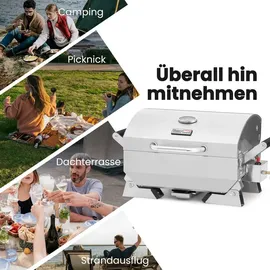 Royal Gourmet Tragbarer Gasgrill edelstahl