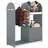 SoBuy Kinderkleiderschrank KMB40 3-türig grau