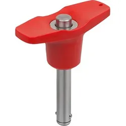 KUGELSPERRBOLZEN MIT T-GRIFF, D1=16, L=80, L1=13,1, L5=93,1, EDELSTAHL 1.4542, HOHE SCHERFESTIGKEIT,