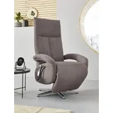 sit&more TV-Sessel SIT & MORE "Tycoon mit Kopfteilverstellung und 360 Drehfunktion", grau (taupe), B:74cm H:112cm T:82cm, 90%Polyester, 10%Polyamid, Sessel, wahlweise manuell oder elektrischer Funktion, auch mit Akku (kabellos)
