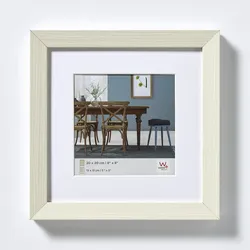 walther + design Fiorito Holz Bilderrahmen 40x40 cm, WEISS